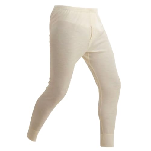 Olanmarp Angora Herren-Unterhose/Leggins lang mit 40% Angora + 60% Baumwolle Premium Fashion- Ultimativer weicher Wärmekomfort in höchster Qualität (Gr. S, 40% Angora,60% Baumwolle)