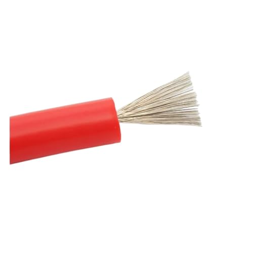 KEUQIXMR Cavo ad alta tensione 18 AWG 25KV 30KV 40KV Nucleo in rame stagnato siliconico 20/13/11/9/17AWG 16AWG Accensione automobilistica(25KV 5 meter,17 AWG 1.0MM)