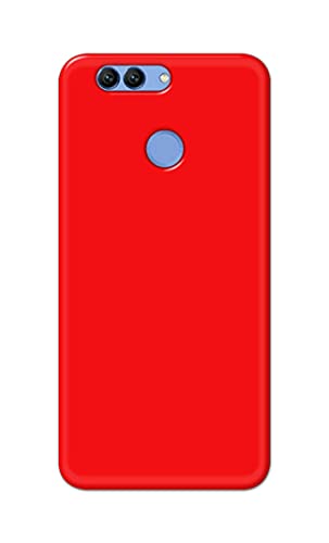 Image of PRINTFIDAA Printed Hard Back Cover Case for Huawei Nova 2 Plus | Huawei Nova 2+ Back Cover (Plain Red) -1803
