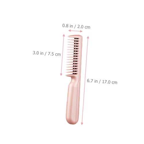 Brosse lisseur portable rechargeable USB compacte rose pour des cheveux doux - 2