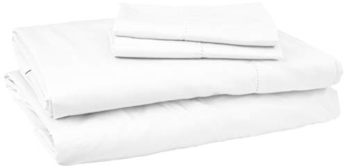 Pointehaven 525 Thread Count 100% Long Staple Cotton Oversized Deep Pocket Super Soft Sateen 4 Pc Sheet Set, White #TOP30