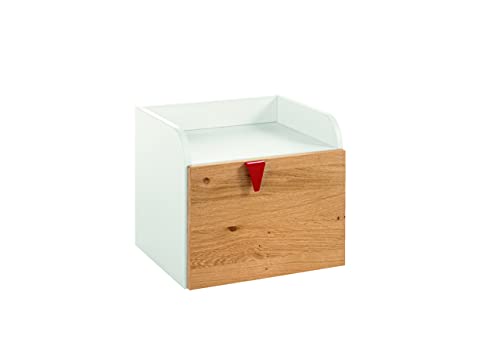 now! by hülsta minimo Konsole in Schneeweiß mit Schublade in Natureiche,...