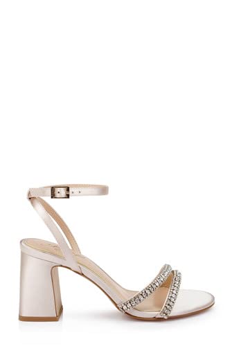 Jewel Badgley Mischka Rosa Block Heel Sandal with Gemstone Straps3