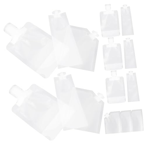 GANAZONO 15 piezas Bolsa Portátil para Loción Dispensador Reutilizable Multiusos para Crema Facial Champú y Acondicionador Diseño Hermético y Duradero para Viajes