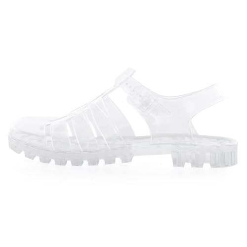 Image of Hee grand Crystal Jelly Heel Sandals for Women Summer Beach Jelly Shoes
