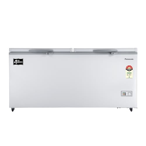 Image of Panasonic 526 L HT Double Door Deep Freezer (SCR-CH550D1D,White,Convertible)