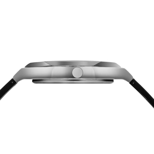 Image of Sylvi Analog-Digital Silver Case Black Silicone Strap Analog-Digital Watch for Men with