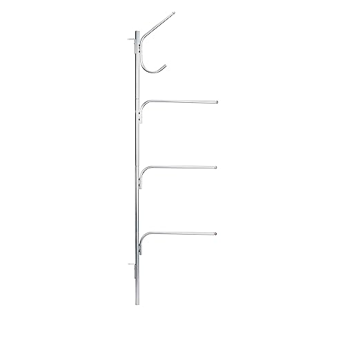 Household Essentials Hinge-It Clutterbuster Handtuchhalter, Stahl, silberfarben