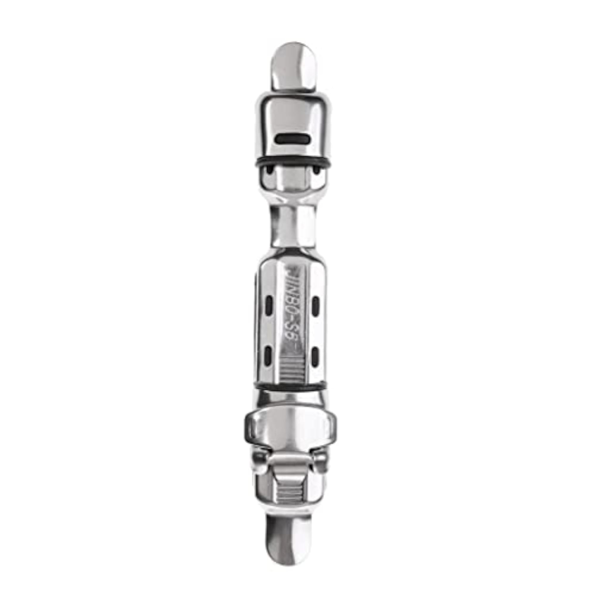 Adjustable Fishing Reel Seat Deck Wheel Rod Clip, Silver