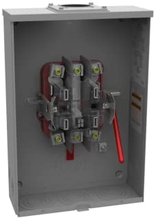 Milbank U9551-RRL Ringless Heavy Duty 3-Wire Single Position Meter Socket 600 Volt AC 200 Amp 1 Or 3-Phase 5-Jaw Surface Mount