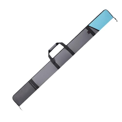 Colaxi Pool Cue Case Shoulder Bag Water Resistant Carrying Billiards Accessory Wear Resistant Universal Cue Pouch Integrate Cue Bag, Gray