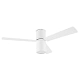Portalamparas: 1 x E27 Leds-C4 30-4393-CF-M1 Ventilador Formentera, 1 X E27 MAX, 23W, Blanco Brillante