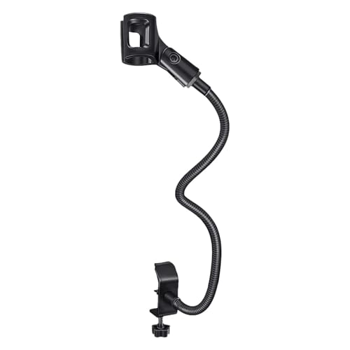 Société de flexible - pince de bras de microphone de bureau, support réglable à 360 degrés | Support de col en ajustement pour le bureau, enregistrement de podcasting en streaming en direct, com