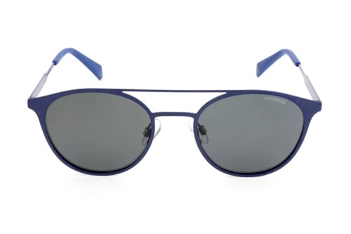Polaroid Rectangular Sunglasses, Blue (Blossom/Grey Pz), 512