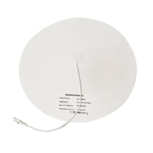 Película calefactable antivaho redonda 200mm para baño