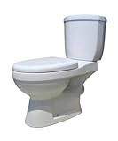 Inodoro compacto premium 76,5 x 39 x 72 cm, drenaje vertical/horizontal +...