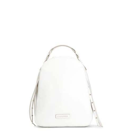 Sac à dos femme blanc CAFèNOIR : finis les sacs encombrants grâce aux poches de côté