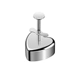 FACAIIO 304 Edelstahl Reiskugel für Maker für Onigiri, Sushi und Kaltgerichte, Federrückprall für Mechanismus, leicht zu reinigen, 10,5 x 7,5 cm