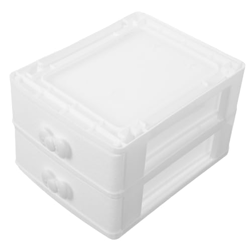 ASAKKURA 多機能引き出し式メイクアップオーガナイザー 透明プラスチック収納ボックス 化粧品 小物整理に デスクトップ収納 女性向け