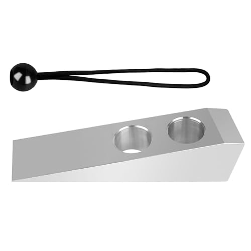 Cuñas portátiles de aleación de aluminio para puerta de bombero con topes de cordón elástico para una fácil fijación a herramientas y cascos, aleaciones de aluminio antideslizantes, tapones de bombero