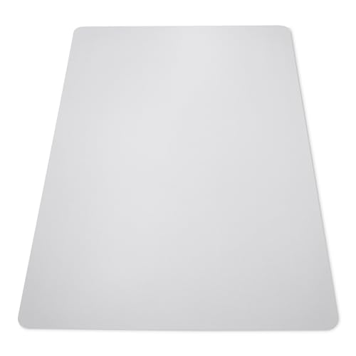 Image of Amazon Basics Office Chair Mat for Hard Floors, Clear, Smooth Surface, Protects Hard Floors, 46 inch x 60 inch