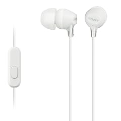 Sony MDR-EX15APWZ(CE7) Cuffie Auricolari con Microfono, Stereofonico, 100 dB, 16 Ω, Bianco (Ricondizionato)
