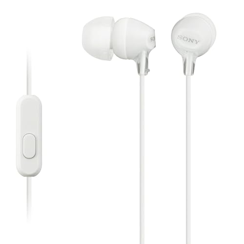 Sony MDR-EX15AP In-Ear-Kopfhörer (mit Headsetfunktion, integriertes Mikrofon) Holunderweiß