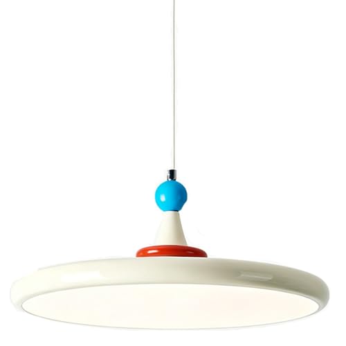 WSMHNB Simple Style UFO Color-Block Pendant Light Geometric Colorful Kitchen