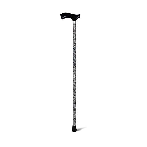 Bastón de aluminio GDZ negro con diseño oriental de nube auspiciosa