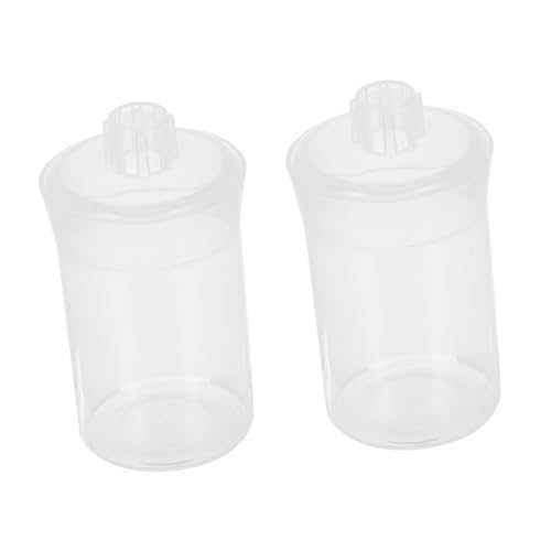 CIYODO Set of 2 70ml Plastic Weighing Bottles Wide Mouth Laboratory Bottle for Chemicals Seamless Non-slip Finish