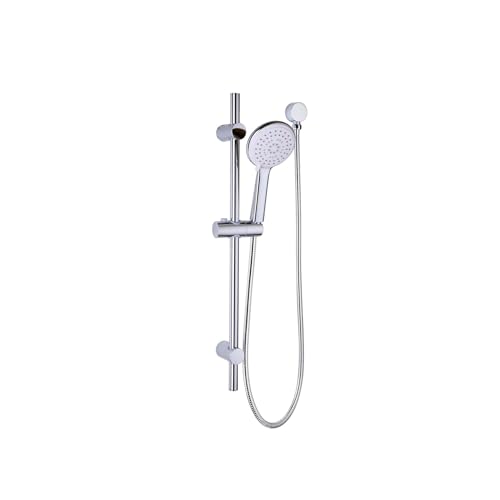 Revolution Showers Wels 3 Star 8.5L/min Hand Held Self Cleaning Rail Shower, Chrome