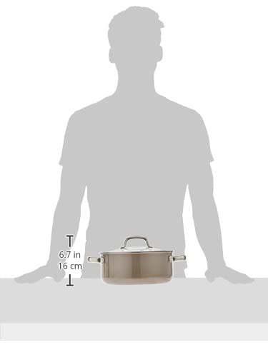 WMF Fusiontec Mineral Braising Pan 24cm with lid Dark Brass - Image 3