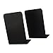 FytStycale 2Pcs Bookends Book Organizer Supports, Study Book Stoppers Book Ends for Shelves for Library Home Bedroom, Black