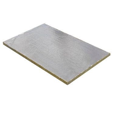 Suinga Panel de Lana de Roca para Chimenea 100x60x3 cm | Aislamiento Térmico Incombustible con Aluminio y Clasificación A1