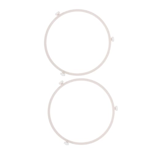 FONDOTIN 2 piezas Soporte para Microondas Base Giratoria Anillo Rodante Compatible Horno Accesorios Microondas