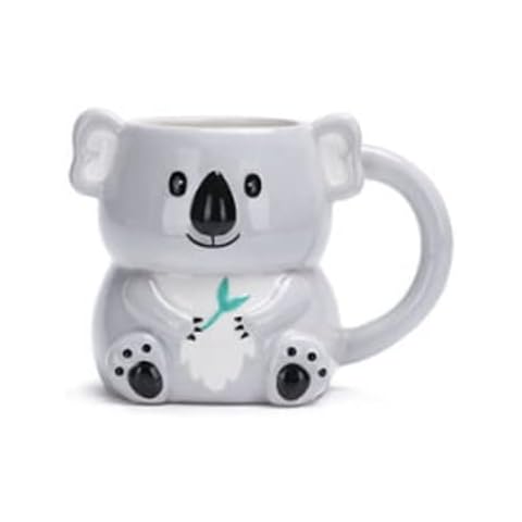 Koala 3D Shaped Mugs Novelty Various Character Animal Designs Koala Shaped Cover