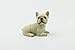 ZTIANEF Sculture Statue Soprammobile Statuine Modello Piccolo Bulldog Francese Seduto E Sdraiato Decorazione Auto Bulldog Francese Cane Fortunato-F