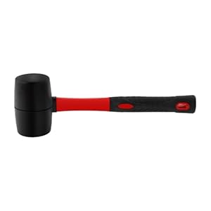 Yzdkr YZDKR Gummihammer mit Fiberglasgriff