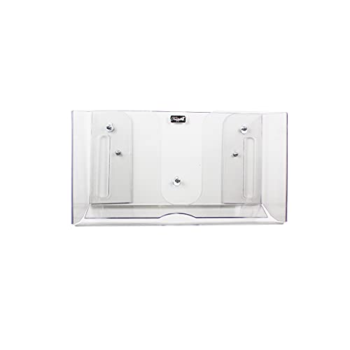 TrippNT 51912 Shatterproof Dual Dispensing Paper Towel Holder, Clear, PETG, 10 7/8 X 6 1/2 X 4 1/4 inches WHD - Thumbnail 2