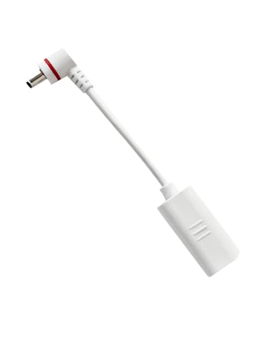 Naubluvo USB-C to Barrel Plug Adapter for Ring Barrel-Plug Stick Up Cameras (2nd and 3rd Generation) Spotlight Cameras