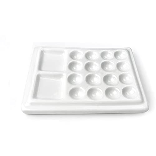 paleta akwarelowa paleta paleta, do akwareli, oleju, gwaszu, rękodzieła, amatorów, artystów, rzemieślników, kuwet na farby, (Kolor: 18 otworów)