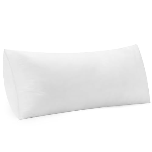 MIULEE 16x26 Inch Pillow Insert Throw Pillow for Bed Sofa Couch Rectangle Decorative Lumbar Virgin Microfiber Stuffer