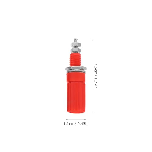 Conectores banana Veemoon M3x45mm de 50 piezas con postes de unión multicolor para audio 2