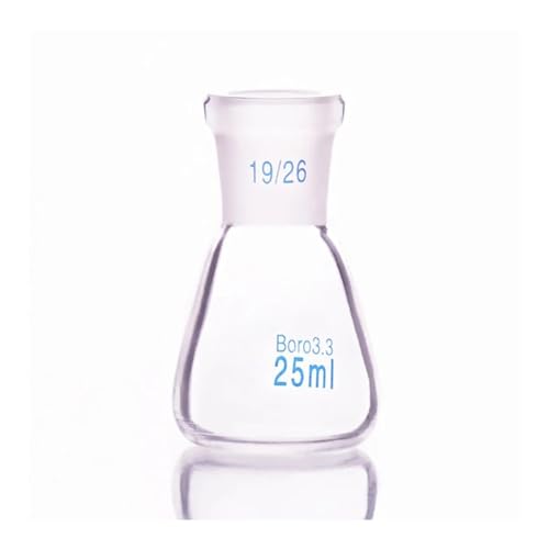 Fiole conique avec col rodé étanche 19/26 pour éliminer l'évaporation 25 ml