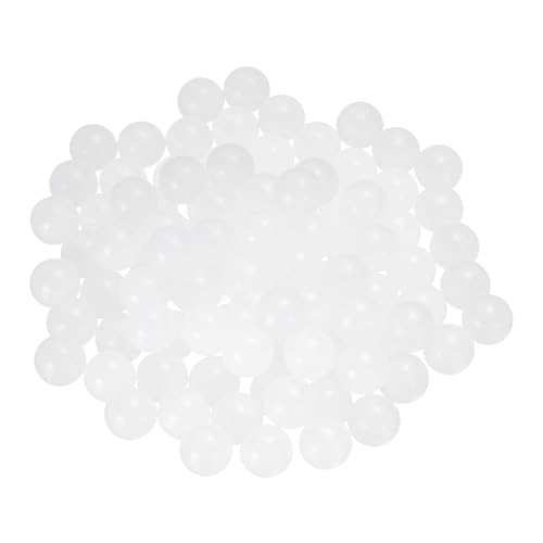 uxcell 100pcs PP Plastic Bearing Balls 14mm Solid Plastic Balls, G2 Precision Bearing Ball Frosted Surface, White