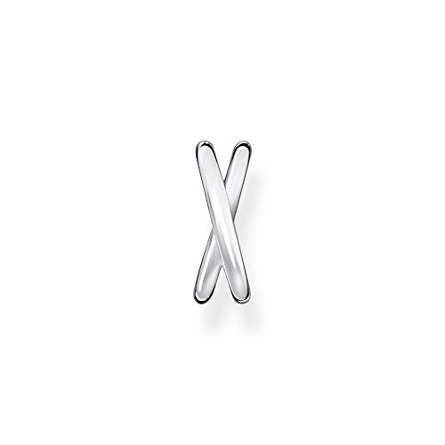 THOMAS SABO EC0024-001-21 - Pendiente para mujer (plata de ley 925), Ear Cuff Double Silver