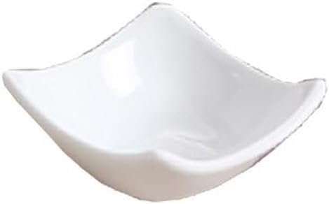 3 in. Porcelain Square Sauce Dish Bone White - Pack of 48
