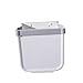 PRETYZOOM 1pc Folding Trash Can Garbage Can for Car Wall Mounted Bin Collapsible Waste Bin Wall Mounted Trash Bin Outdoor Trash Can Bin with Lid Pp Storage Box Wall-Mounted White