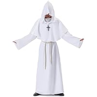 Myir JUN Disfraz de Monje Sacerdote Túnica Medieval Renacimiento