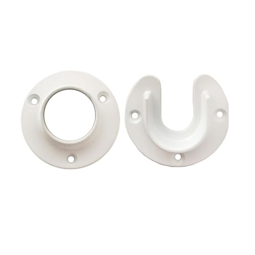 Design House 182717 Closet Pole Socket 1-3/8", 5-Pack, White, 5 Pack - Image 2